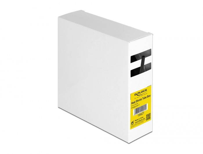 Delock 19921 Schrumpfschlauchsortiment Schwarz 4 mm Schrumpfrate:2:1 1 St.