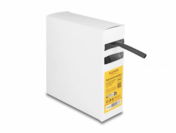 Delock 19966 Krimpkous Zwart 6 mm Krimpverhouding:4:1 1 stuk(s)