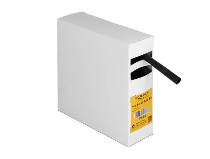 Thumbnail - Delock 19984 Schrumpfschlauch Schwarz 9 mm Schrumpfrate:3:1 1 St.