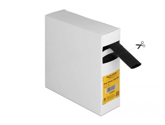 Delock 19993 Schrumpfschlauch Schwarz 19.1 mm Schrumpfrate:3:1 1 St.-2