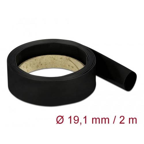 Delock 20669 Schrumpfschlauch Schwarz 19.1 mm Schrumpfrate:4:1 1 St.