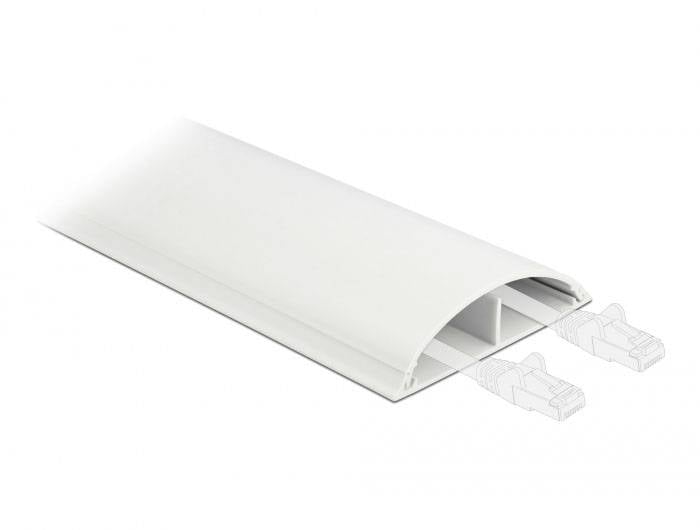Thumbnail - Delock Kabelkanal PVC Weiß (L x B x H) 1 m x 119 mm x 26 mm 1 St. 20708