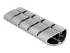 Delock Kabelkanal Kunststoff Silber flexibel (B x H) 75 mm x 45 mm 5 St. 20802