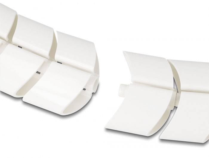 Delock Kabelkanal Kunststoff Weiß flexibel (B x H) 75 mm x 45 mm 5 St. 20803-2