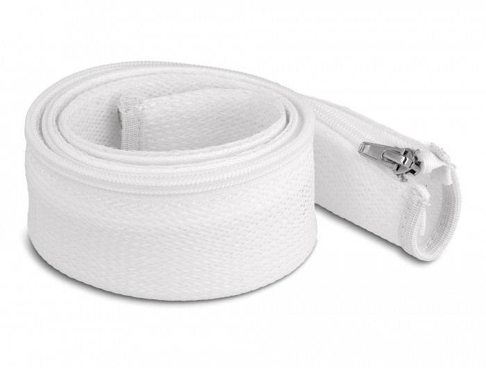 Delock 20823 20823 Geflechtschlauch Weiß Polyester 1 m 35 mm (max) 1 St.