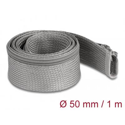 Delock 20826 20826 Geflechtschlauch Grau Polyester 1 m 35 mm (max) 1 St.-2
