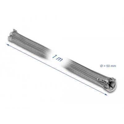 Delock 20826 20826 Geflechtschlauch Grau Polyester 1 m 35 mm (max) 1 St.-3