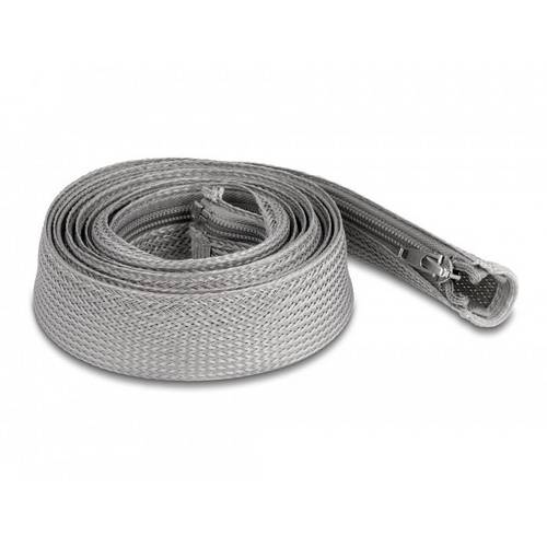 Thumbnail - Delock 20831 20831 Geflechtschlauch Grau Polyester 2 m 20 mm (max) 1 St.
