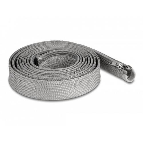 Thumbnail - Delock 20837 20837 Geflechtschlauch Grau Polyester 3 m 20 mm (max) 1 St.
