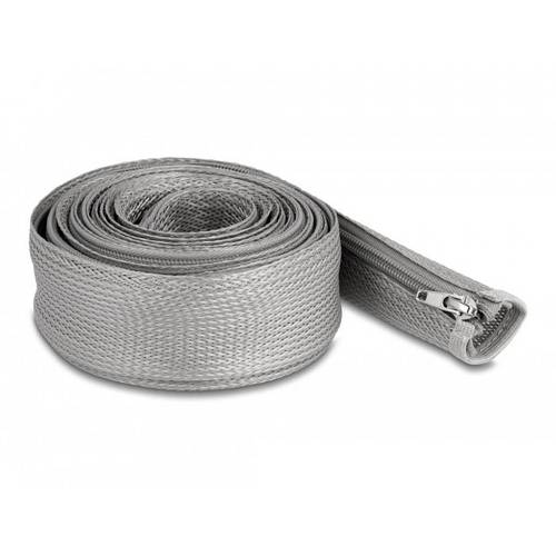 Thumbnail - Delock 20838 20838 Geflechtschlauch Grau Polyester 3 m 35 mm (max) 1 St.