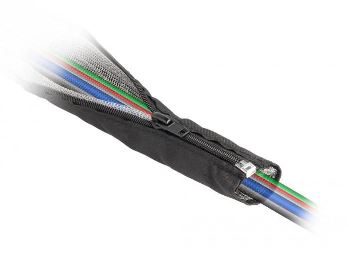 Delock 20848 20848 Geflechtschlauch Schwarz 1 m 30 mm (max) 1 St.