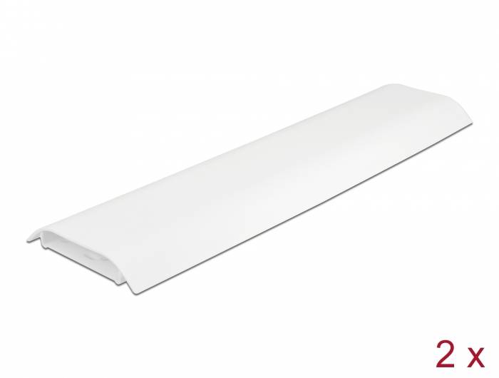 Delock Kabelkanal Polypropylen Weiß (L x B x H) 300 mm x 30 cm x 1 cm 2 St. 20886-1
