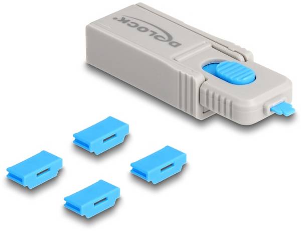 Delock HDMI Port Schloss 20924 Blau, Grau 20924