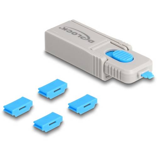 Thumbnail - Delock HDMI Port Schloss 20924 Blau, Grau 20924