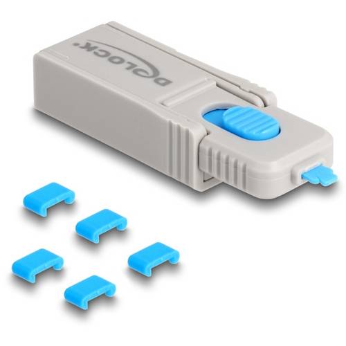 Delock USB-C® Port Schloss 20926 Blau, Grau 20926