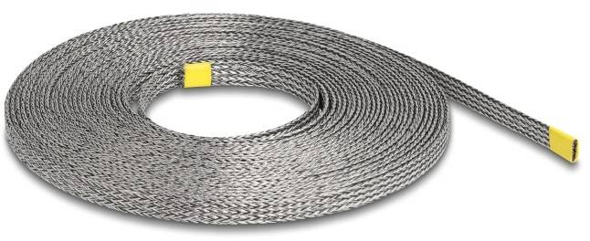 Delock 20938 20938 Geflechtschlauch Grau Polyester 10 m 7 bis 12 mm 1 St.-1