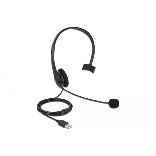 Thumbnail - Delock 27177 On Ear Headset kabelgebunden Schwarz Headset Telefon