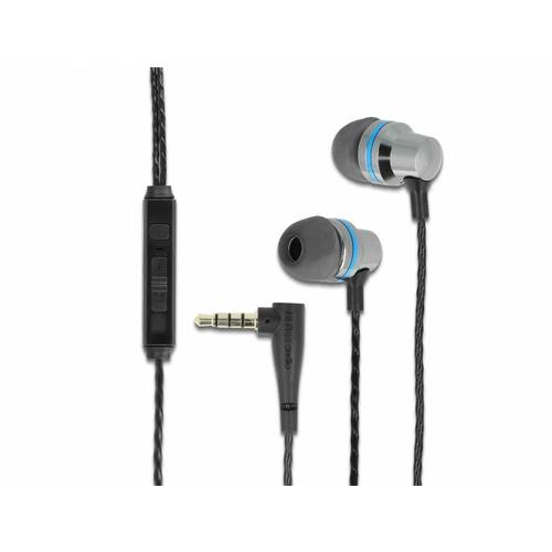 Delock 27183 In Ear Kopfhörer kabelgebunden Grau Handy