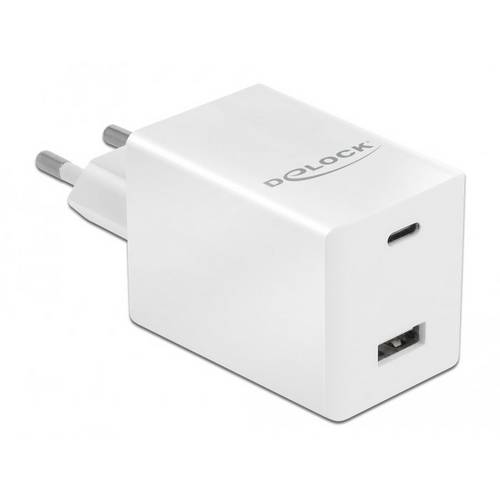 Thumbnail - Delock 41448 USB Ladegerät 48 W USB-A, USB-C® USB PD Weiß Steckdose Schnellladegerät, USB Power Delivery (USB-PD)