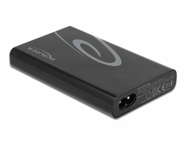 Delock 41453 USB Ladegerät  USB-C®, USB-A USB PD Schwarz Steckdose USB Power Delivery (USB-PD), Überstromschutz, Schnellladegerät