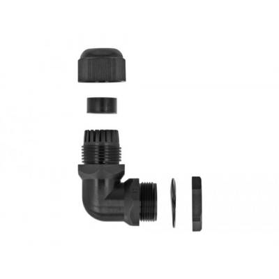 Delock 60298 gewinkelt Kunststoff Schwarz 1 St.-2