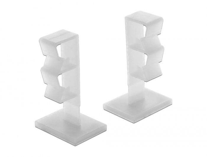 Delock Kabel-Halteclips Nylon Natur (L x B x H) 23.6 x 31.5 x 56 mm 10 St. 60177-2