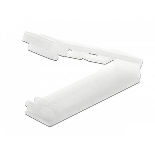 Delock Flachbandkabelhalter 60180 Transparent 10 St.