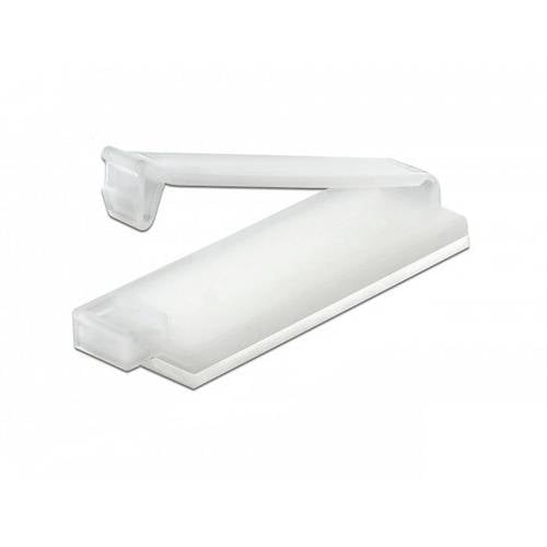 Thumbnail - Delock Kabel-Halteclips Nylon Transparent (B x H) 10 mm x 3.9 mm 10 St. 60181
