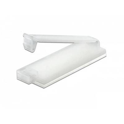Delock Kabel-Halteclips Nylon Transparent (B x H) 10 mm x 3.9 mm 10 St. 60181-0