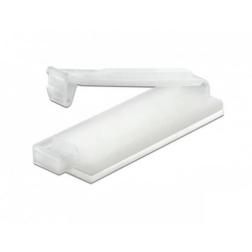 Delock Kabel-Halteclips Nylon Transparent (B x H) 10 mm x 5 mm 10 St. 60182
