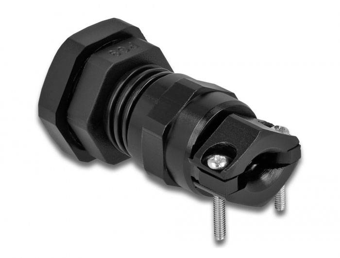 Delock 60351 Metall, Kunststoff Schwarz 1 St.