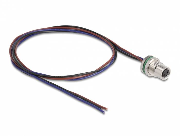Delock 80146 Sensor-/Aktor-Kabel M8 0.5 m Polzahl Sensoren: 3 1 St. Bag-1