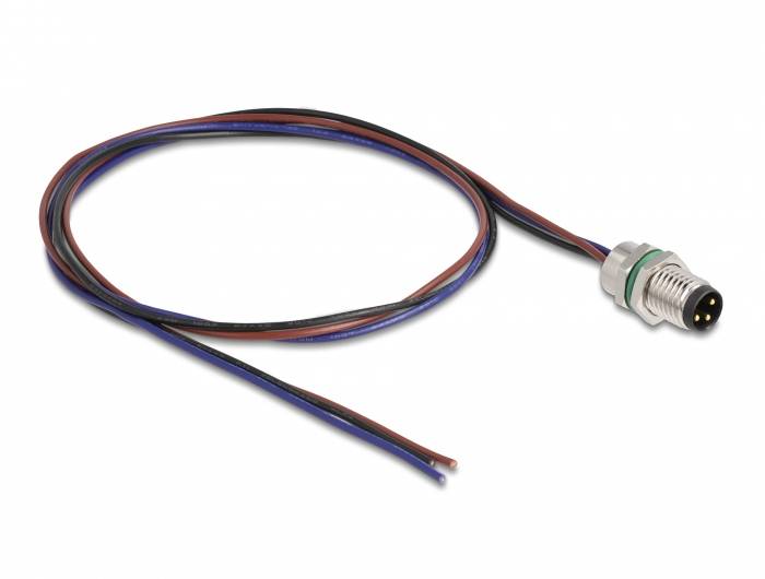 Thumbnail - Delock 80147 Sensor-/Aktor-Kabel M8 0.5 m 1 St. Bag