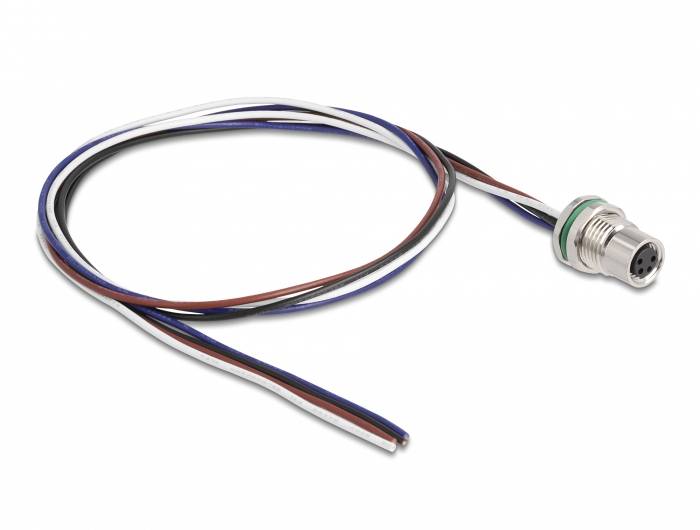 Thumbnail - Delock 80148 Sensor-/Aktor-Kabel M8 0.5 m 1 St. Bag