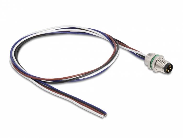 Thumbnail - Delock 80149 Sensor-/Aktor-Kabel M8 0.5 m 1 St. Bag