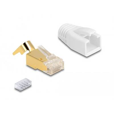 Delock 67018 RJ45 Modularer Stecker mit Zugentlastung und Knickschutztülle für Cat.7 Rundkabel 25er Set 67018 RJ45 Steck-2