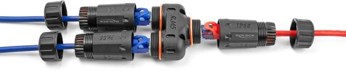 Delock RJ45 Netzwerk Adapter Kabel [1x RJ45-Buchse - 2x RJ45-Buchse] Schwarz-5