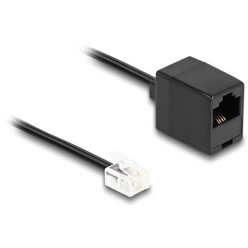 Thumbnail - Delock Telefon (analog) Anschlusskabel 3 m Schwarz