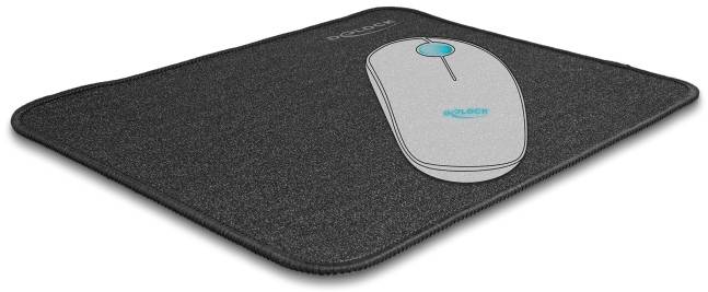 Delock 12112 Mauspad Rutschfest Schwarz-3