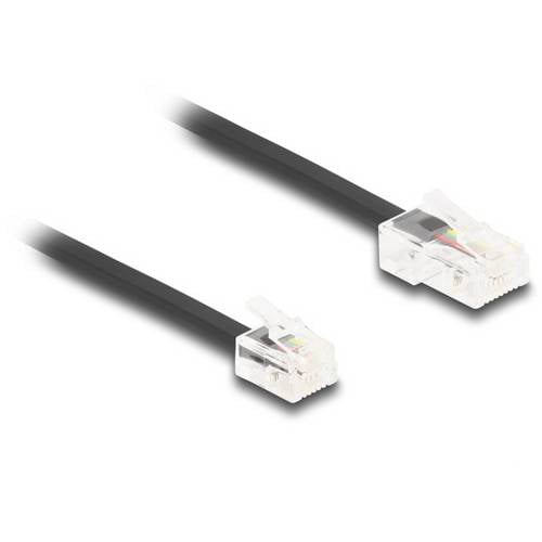 Delock Telefon (analog) Anschlusskabel 1 m Schwarz