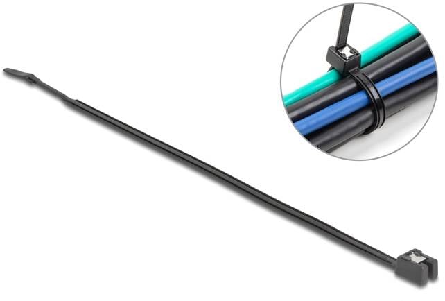 Delock 19468 Kabelbinder Schwarz 50 St.