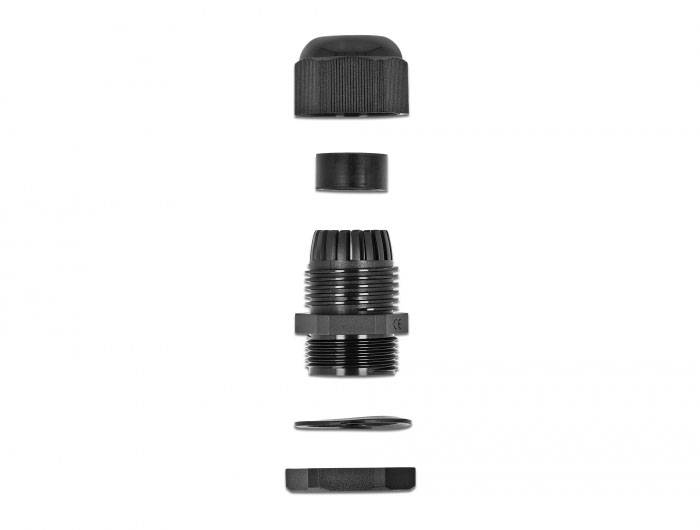 Delock 60194 wasserdicht Kunststoff Schwarz 1 St.-3