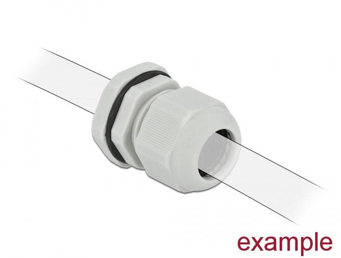Delock 60197 wasserdicht PG11 Kunststoff Grau 1 St.-4