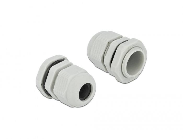 Delock 60199 wasserdicht PG13.5 Kunststoff Grau 1 St.-2