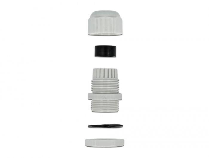 Delock 60199 wasserdicht PG13.5 Kunststoff Grau 1 St.-3