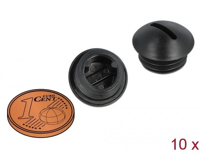 Delock 60229 M12 x 1.5 Nylon Schwarz 1 St.-1