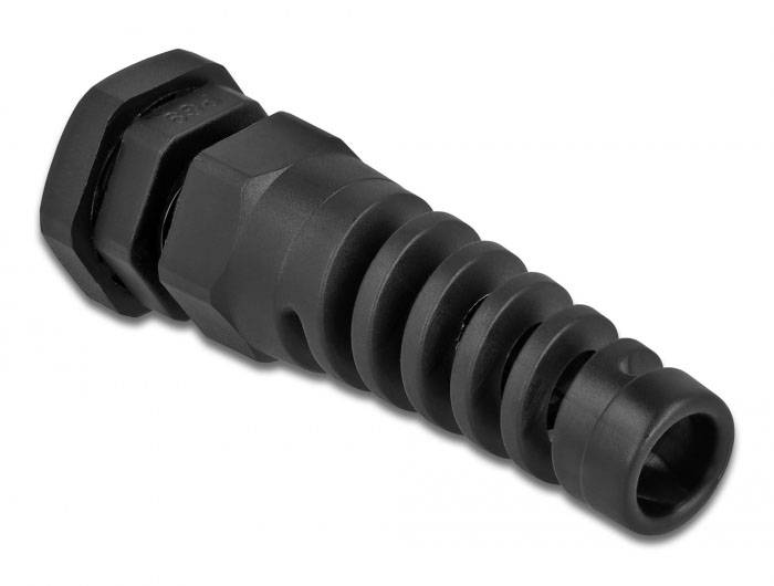 Delock 60341 mit Zugentlastung Kunststoff Schwarz 1 St.-1
