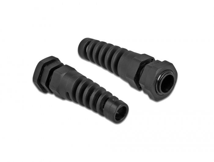 Delock 60341 mit Zugentlastung Kunststoff Schwarz 1 St.-2
