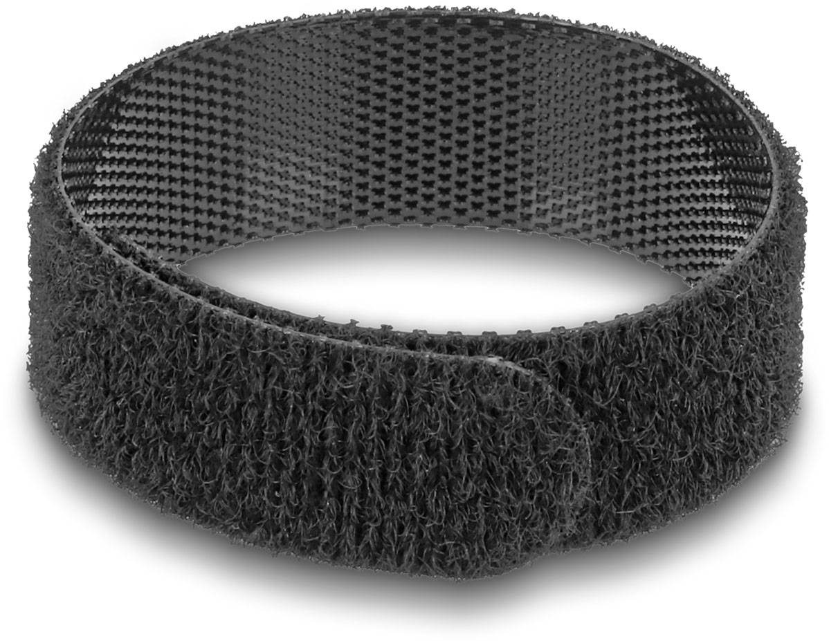 Delock 90547 Klettband (L x B x H) 16 cm x 9 mm x 1 mm Schwarz 1 St.