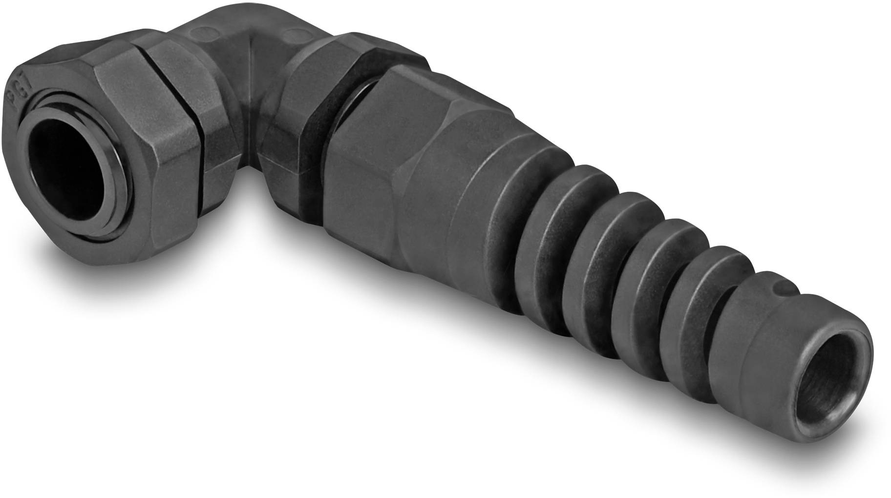 Delock 60499 mit Biegeschutzspirale PG7 Kunststoff Schwarz 1 St.-1